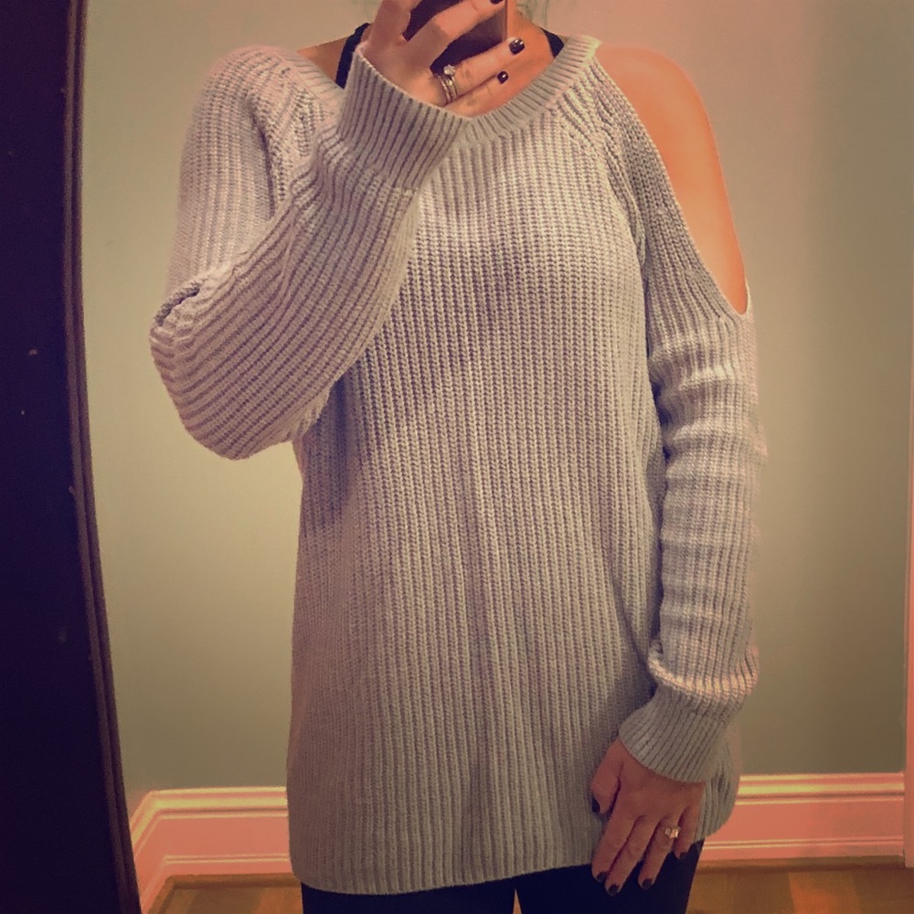 Treasure & Bond cold shoulder sweater